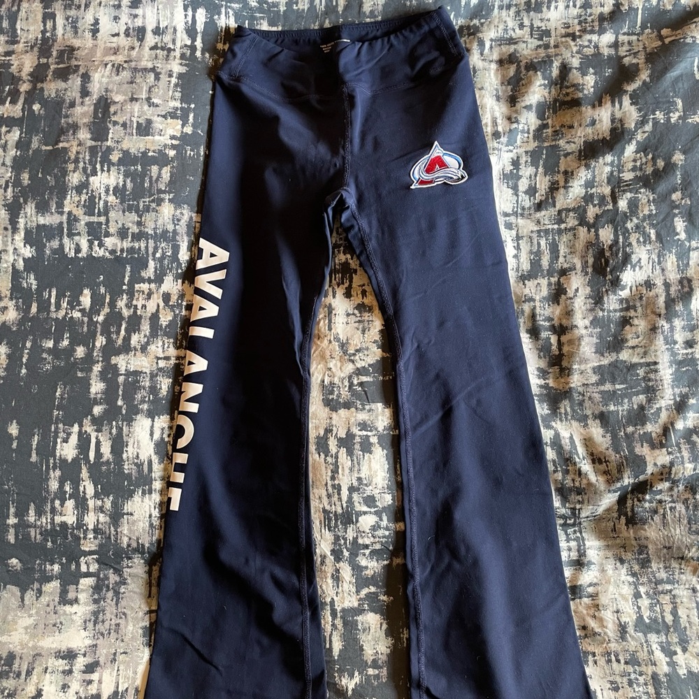 Colorado Avalanche Navy Blue S Bootcut Leggings - Gently Used